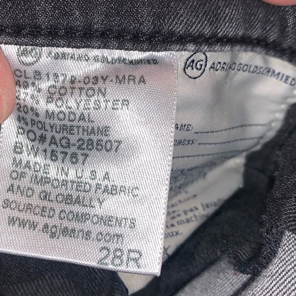 AG Adriano Goldschmied the Farrah skinny, High-Rise Skinny size 28R faded black - Picture 2 of 8